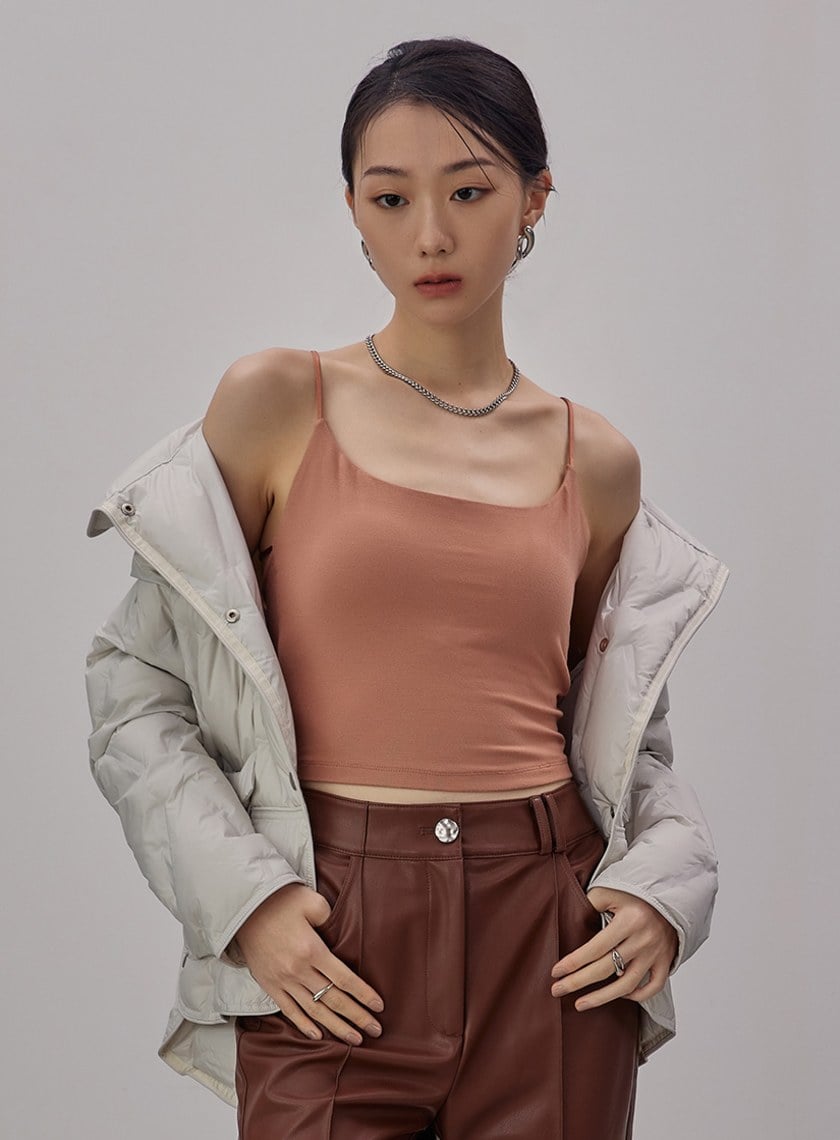 舒適U領美背發熱BRA背心上衣